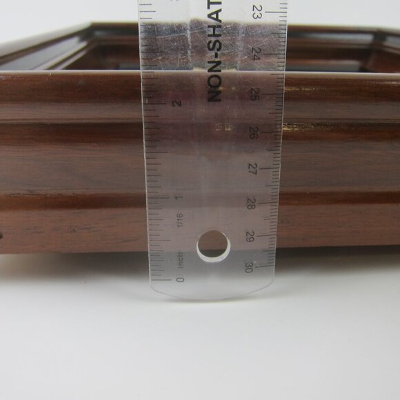 Antique Victorian Deep Picture Frame Wood Gilt Vintage Sonie Ames Flower Print - Picture 14 of 15